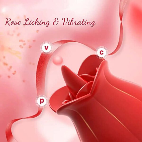 10 Speeds Rose Clitoral Stimulator With Licking Vibrator - Image 5