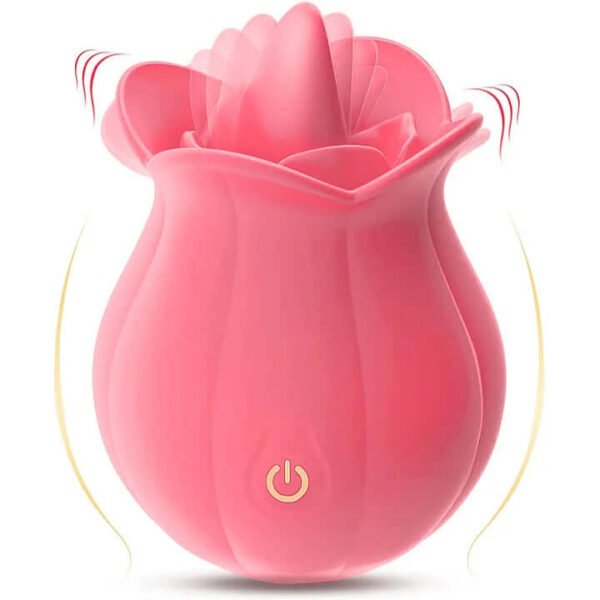 10 Speeds Rose Clitoral Stimulator With Licking Vibrator - Image 9