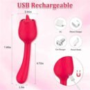 Rose Toys Vibrator for Women, Licking Clitoral G-Spot