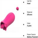 Flower Clit Vibrator and Tongue Licker with G Spot Stimulator