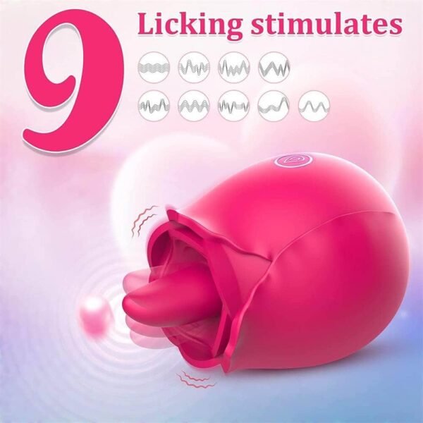 Rose Vibrator: Advanced Tongue Licking & Vibrating Sensation - Image 2