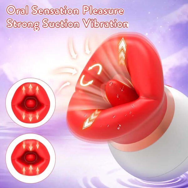 3 In 1 Rose Tongue-licking & Suction Vibrator - Image 7