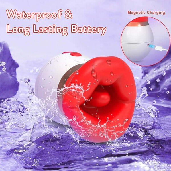 3 In 1 Rose Tongue-licking & Suction Vibrator - Image 5