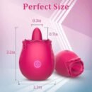 Rose Vibrator: Advanced Tongue Licking & Vibrating Sensation