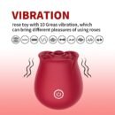 Rose Toy Vibrator Classic Sucking Vibrator 10 frequency Rose Red