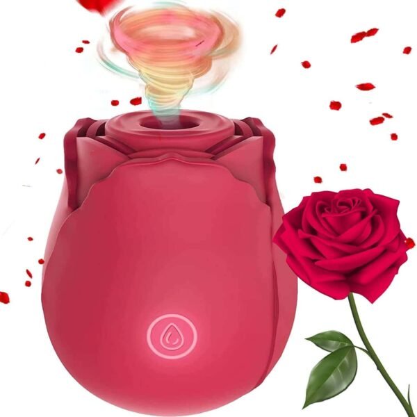 Rose Toy Vibrator Classic Sucking Vibrator 10 frequency Rose Red - Image 16