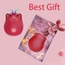 Rose Toy Vibrator Classic Sucking Vibrator 10 frequency Rose Red