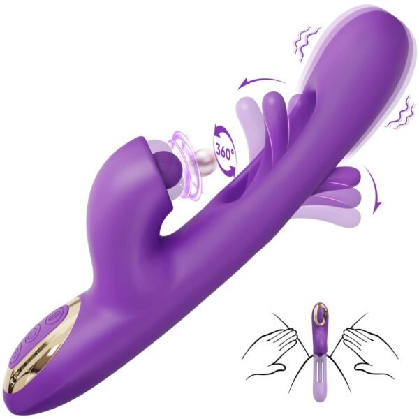 Rose Toy Tongue Licking Flapping Clit & G-spot vibrator - Image 11