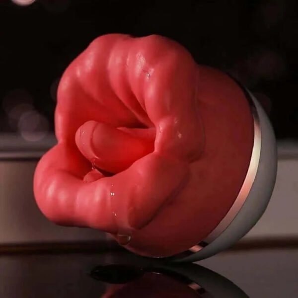 Big Mouth Tongue Licker: Dual-Action Suction & Vibration for Ultimate Pleasure - Image 2