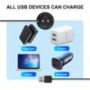 Black Rose Toy Charger - Effortless USB Charging Dock Station - 2.6Ft