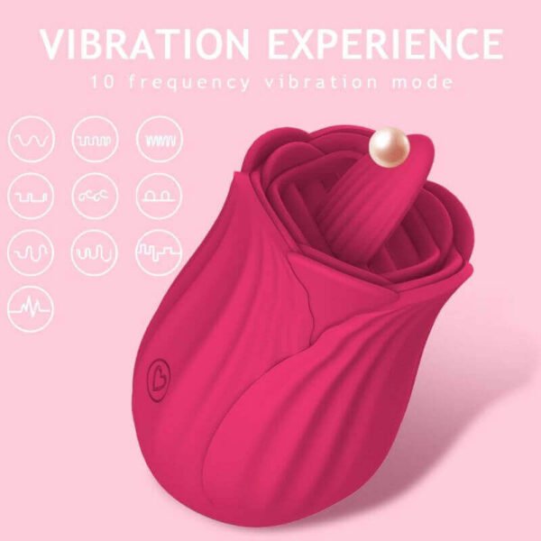 Rose Toy 2.0 Thick Tongue Vibrator – Rose Vibrator for Women - Image 4