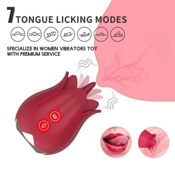 The Rose Snatcher Breast Massage Tongue Vibrator - Image 3