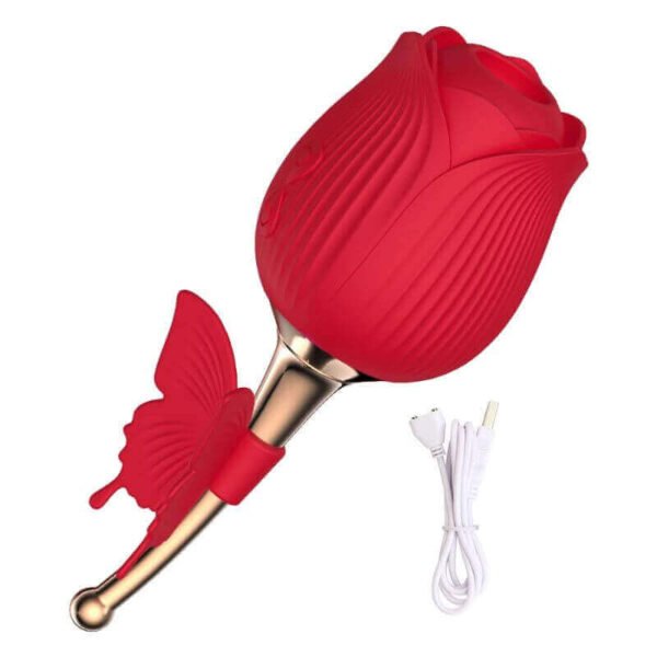 Butterfly Rose Toy Vibrator: Experience Dual Sensation Delight