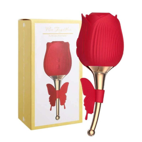 Butterfly Rose Toy Vibrator: Experience Dual Sensation Delight - Image 2