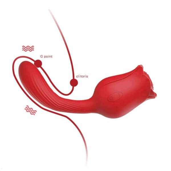 Rose Sex Toy with Tail G Spot Dildo - Image 2