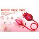 Rose Toy For Men: Dual Stimulation with Tongue Licking & Vibrating Butt Plug"