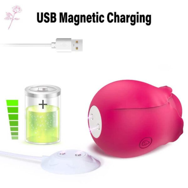 Rose Toy Charger - Fast Magnetic USB Charging with 12mm Dock Distance - Image 3