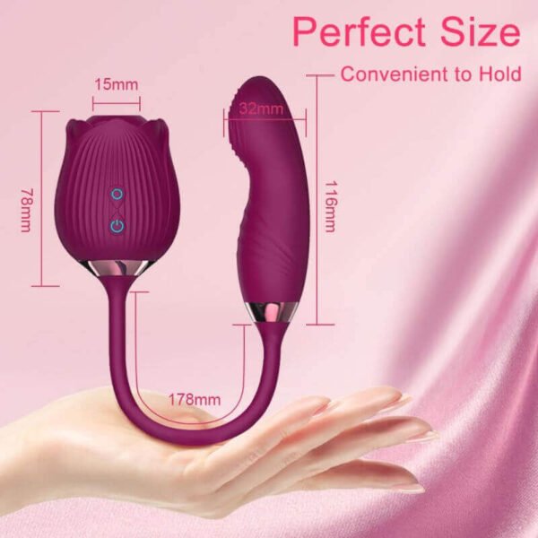 Rose toy with Dildo Extension: A Multi-Functional Delight - Image 9