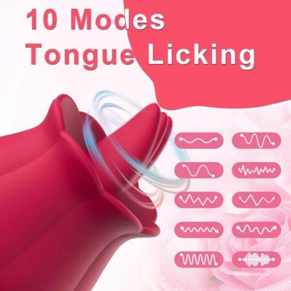 Rose Women Toy: Where Vibrations Meet Licking Sensations - Image 9