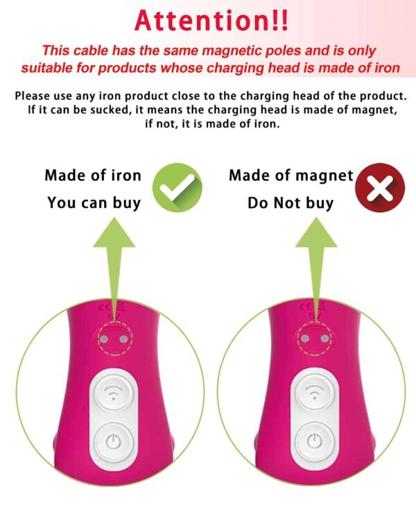 Rose Toy Charger | Magnetic Adjustable Spacing Design Same Pole - Image 6